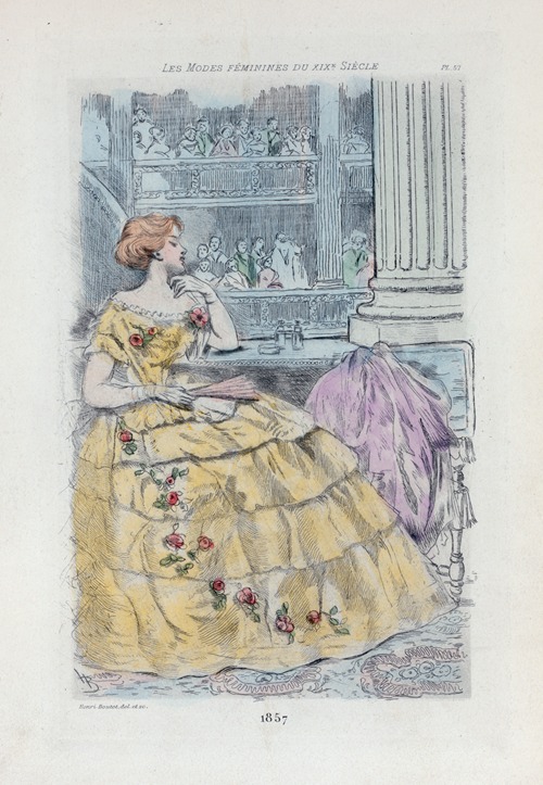 1857 [Women’s fashion in nineteenth-century Paris]