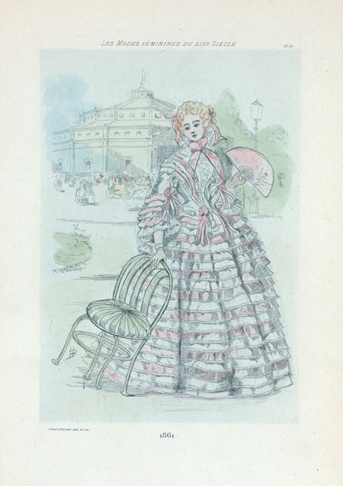 1861 [Women’s fashion in nineteenth-century Paris]