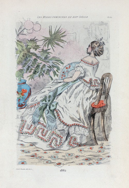 1862 [Women’s fashion in nineteenth-century Paris]