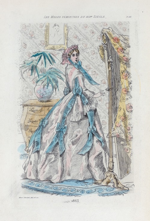 1863 [Women’s fashion in nineteenth-century Paris]
