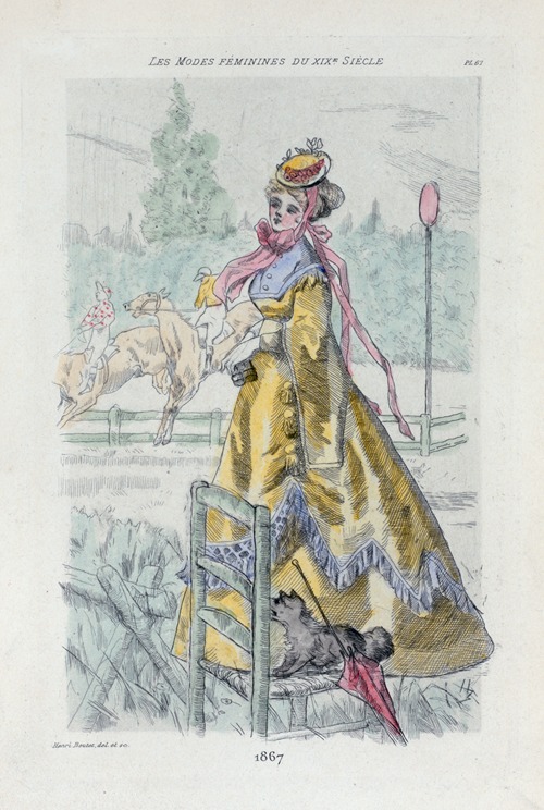 1867 [Women’s fashion in nineteenth-century Paris]
