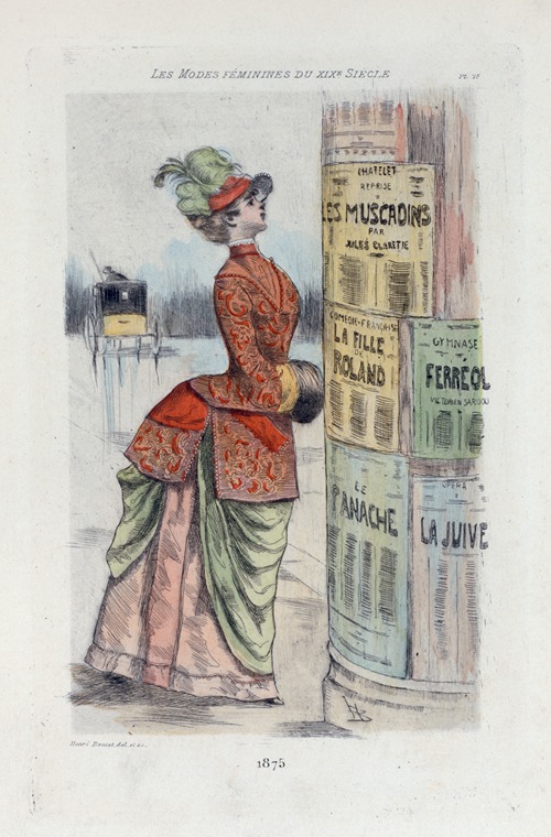 1875 [Women’s fashion in nineteenth-century Paris]