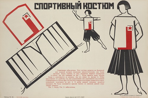 Zhenskii sportivnui kostium (Ris.V. Mukhina po modeli N.Lamanovoi), Tablitsa No. 20