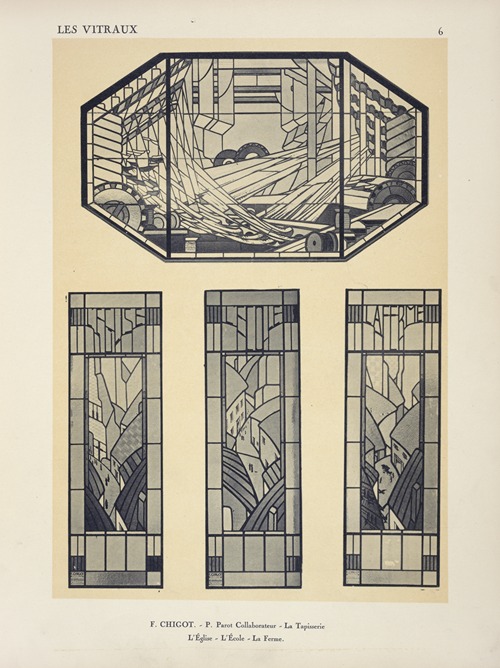 1, La tapisserie, au Pavillon de Limoges ; 2, L’Église ; 3, L’École