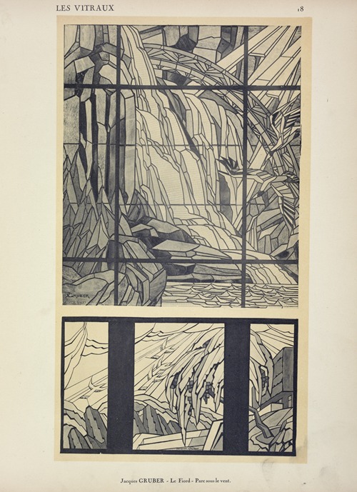 1, Le fjord, à la Sociéte Royale Asturienne des Mines ; 2, Parc sous le vent, au Pavillon du Studium-Louvre