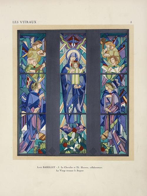 La Vierge écrasant le serpent, à la Chapelle du Christ Rédempteur. Église du village français