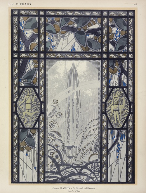 Le jet d’eau, au Pavillon du Vitrail