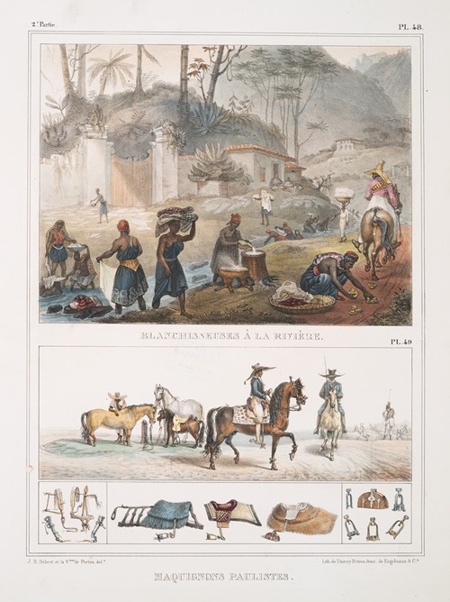 Blanchisseuses à la rivière; Maquignons paulister