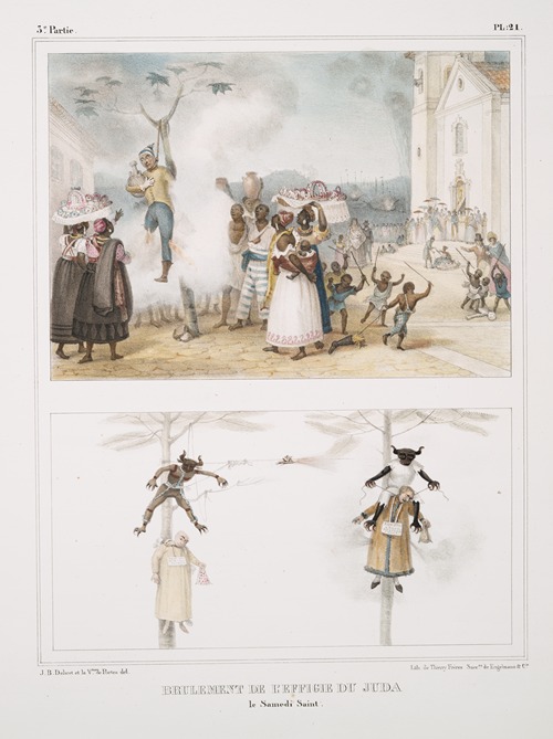 Brûlement de l’effigie du Juda, le samedi saint