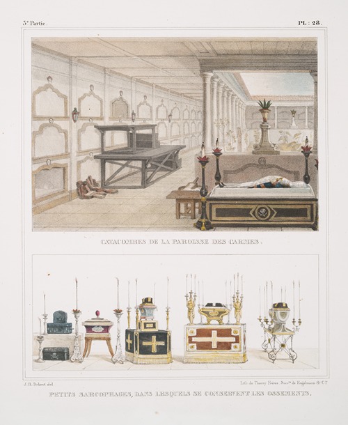 Catacombes de la paroisse des carmes; Petits sarcophages, dans lesquels se conservent des ossements