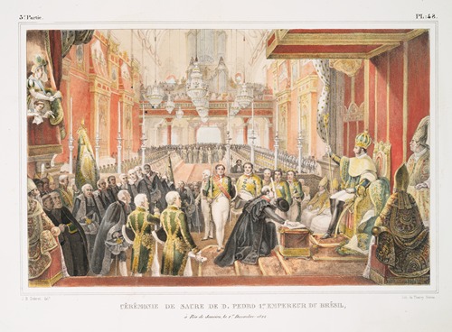 Cérémonie de sacre de D. Pedro I-er Empereur du Brésil, à Rio de Janeiro, le 1-er Decembre 1822