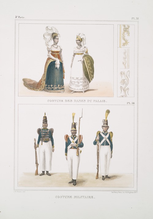 Costume des dames du palais; Costume militaire