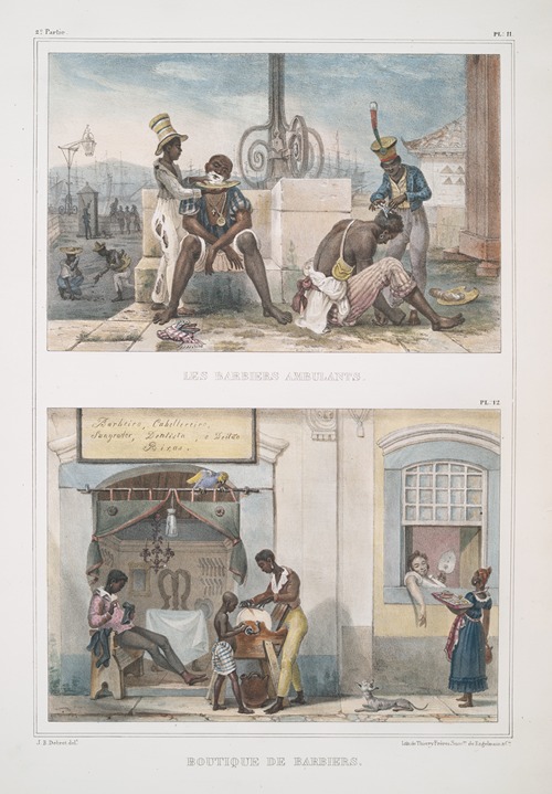 Les barbiers ambulants ; Boutique de barbiers