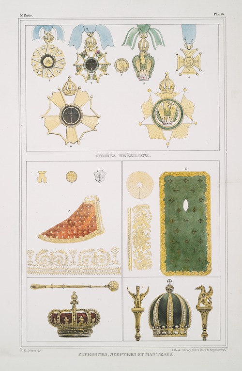 Ordres brésiliens; Couronnes, sceptres et manteaux