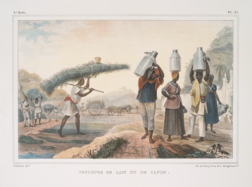 Vendeurs de lait et de capim
