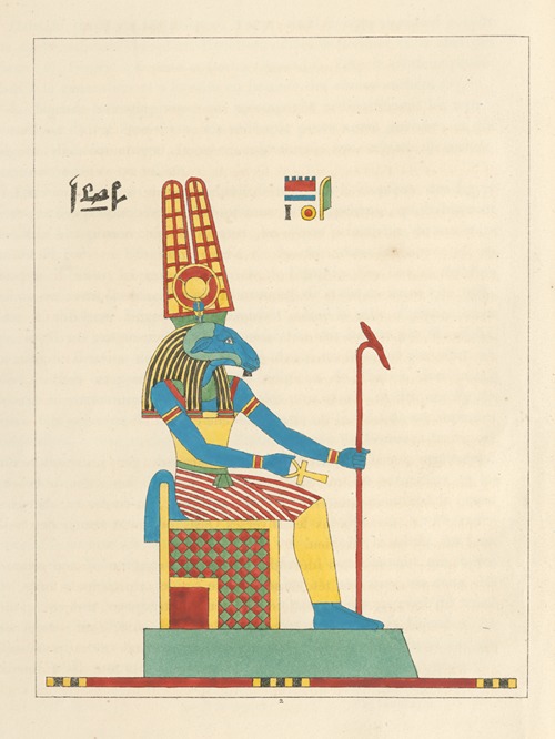 Amon, Amonré ou Amonra, a tête bélier (Jupiter-Ammon).