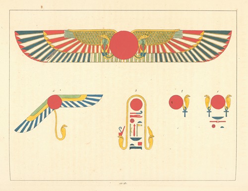 Le disque ailé et l’épervier, emblêmes de Thoth Trismégiste, ou le I-er Hermès.