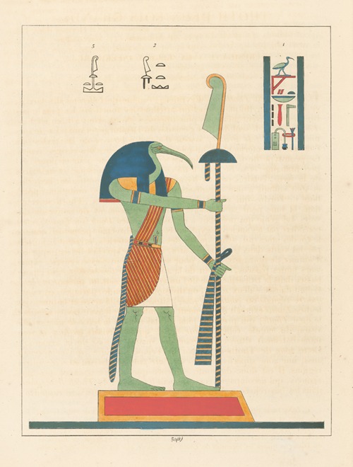 Thoth deux fois grand, présidant a la région inférieur.