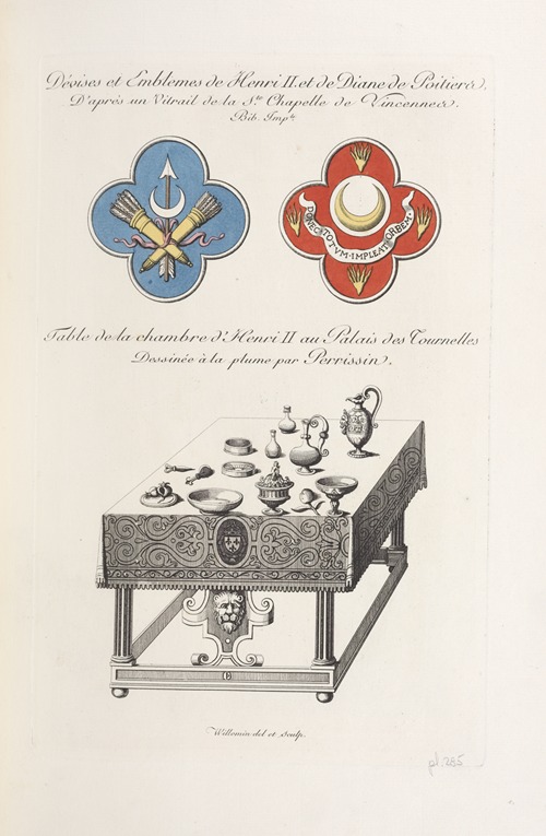 Dévises et emblemes de Henri II et de Diane de Poitiers