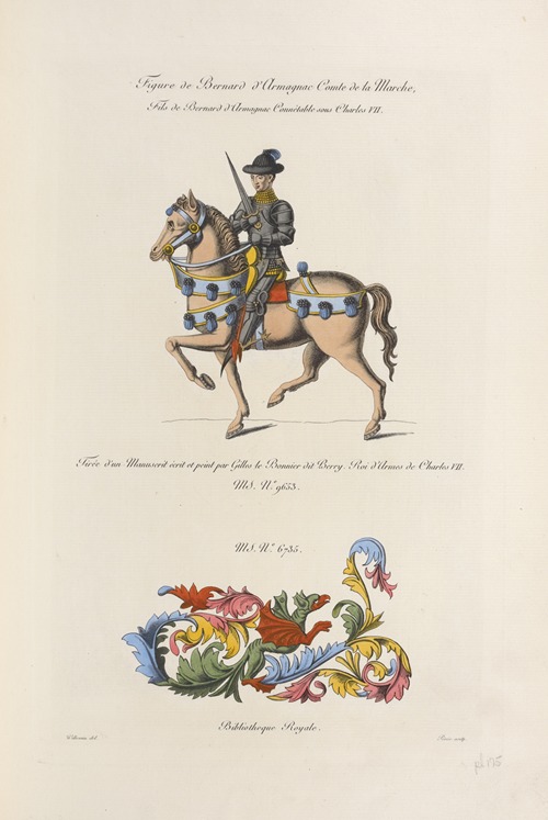 Figure de Bernard d’Armagnac comte de la marche, fils de Bernard d’Armagnac connétable sous Charles VII