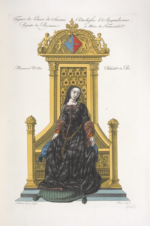 Figure de Louise de Savoie duchesse d’Angoulesme, régente du royaume et mère de François Ier.