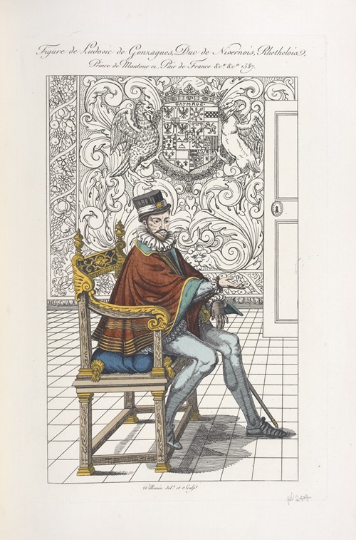 Figure de Ludovic de Gonzagues, duc de Nivernois, Rhethelois, prince de Mantoue et pair de France &ca. 1587.