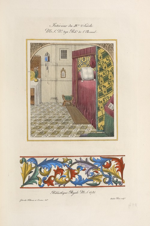 Intérieur du XVe. siècle MS. no. 290. Bib. de l’Arsenal.