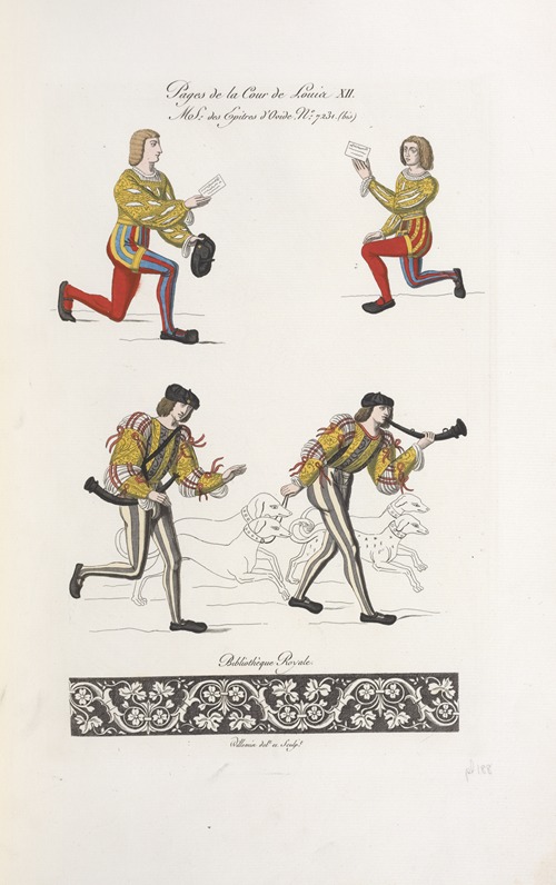 Pages de la cour de Louis XII. MS. des épitres d’Ovide, no. 7231