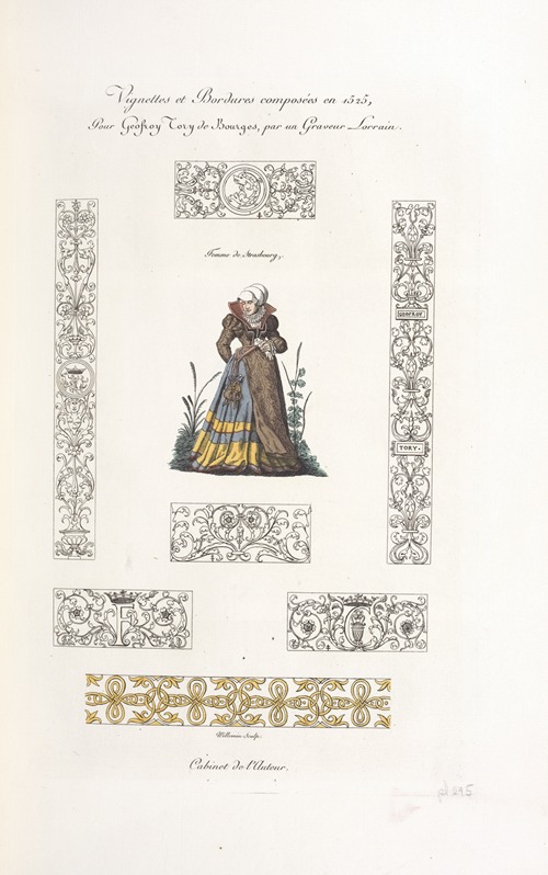 Vignettes et bordures composées en 1525, pour Geofroy Tory de Bourges, par un graveur Lorrain.