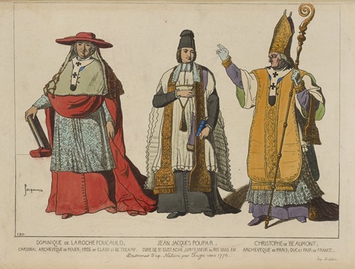 Dominique de Laroche Foucauld, cardinal archeveque de Rouen, Abbe de Clany et de Fecamp