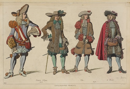 Gentilshommes Francais. Habits d’Epee. Eté, et hiver. 1675. 1678.
