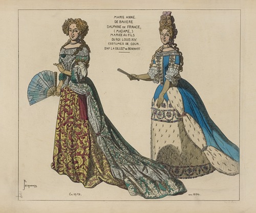 Marie Anne De Baviere dauphine de France; (Madame,) mariee au fils du roi Louis XIV.