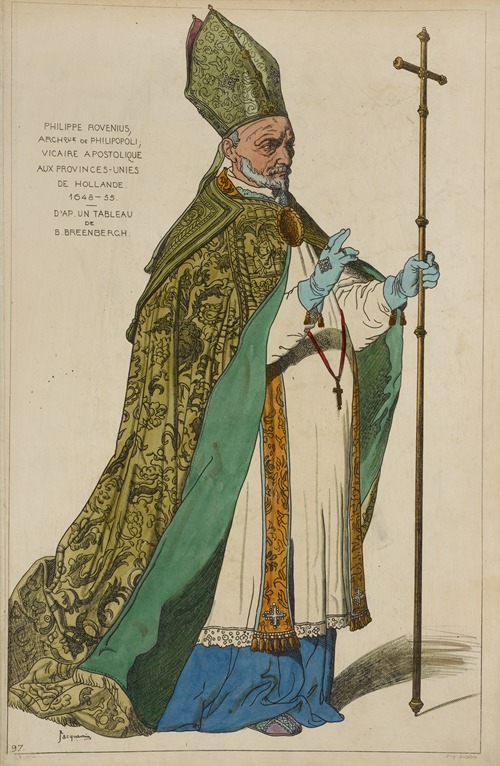 Philippe Rovenius, arch[evèque] de Philipopoli, vicaire apostolique aux provinces-unies de Hollande. 1648-55.