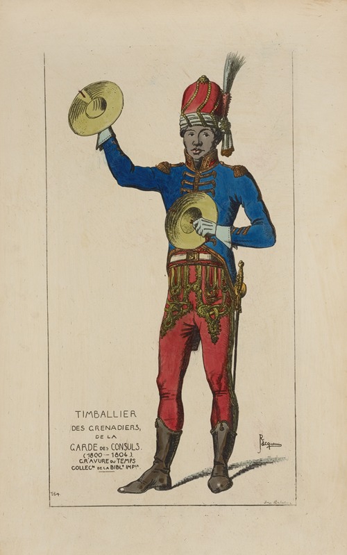 Timballier des Grenadiers de la garde des consuls. (1800-1804.)