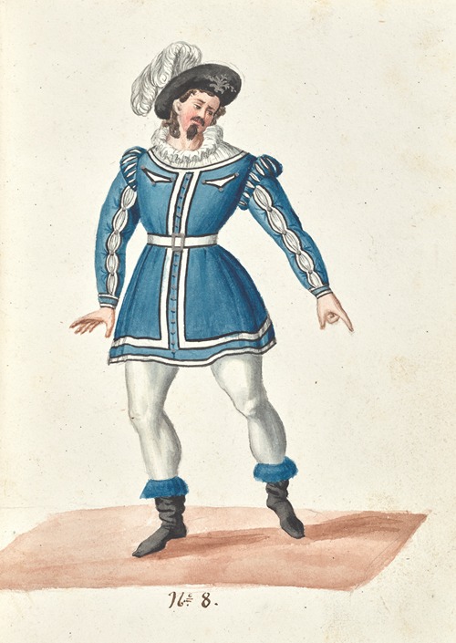 Costume designs for the ballet La Pastorella Svizzera Pl.8