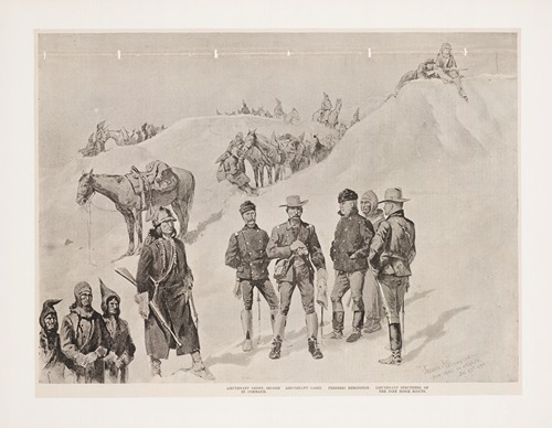 Lieutenant Casey’s last scout. Watching the hostiles from the bluffs of the stronghold