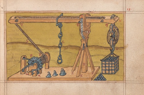 Inventions of military machines and other devices Pl.12