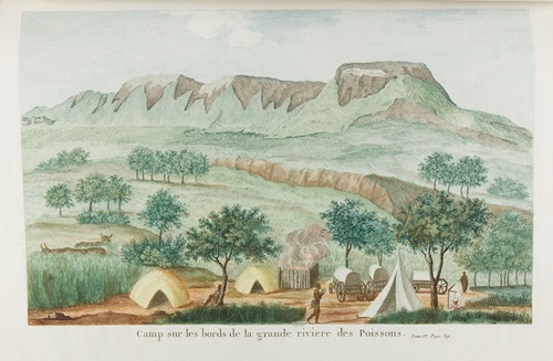 Camp sur les bords de la grande riviere des Poissons
