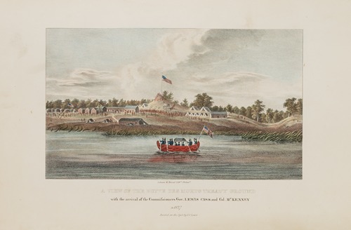A View of the Butte Des Morts Treaty Ground; With the Arrival of the Commissioners Gov. Lewis Cass and Col. McKenny