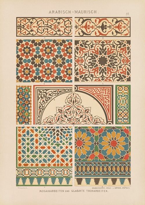 Arabisch-Maurisch – Mosaikarbeiten und Glasirte Thonarbeiten