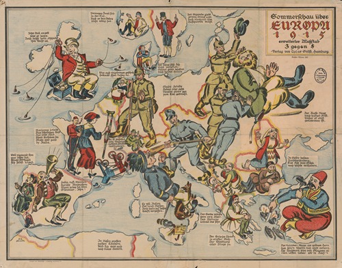 Commerschau uber Europa 1915