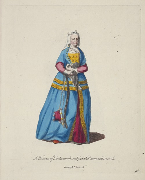 A woman of Ditmarsh subject to Denmark in 1626. Dame de Ditmarsh.