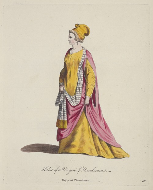 Habit of a virgin of Thesalonica. Vierge de Thesalonica.