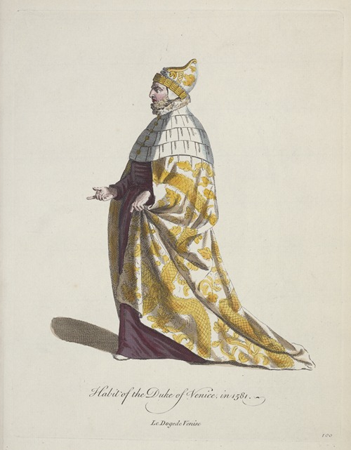 Habit of the Duke of Venice. Le Dogede Venise.