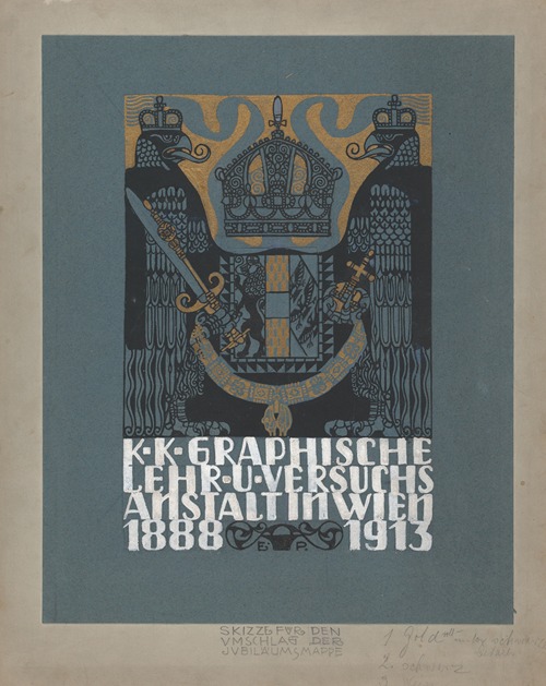 Design for the cover of the 25th anniversary publication of the Viennese Graphic Design School