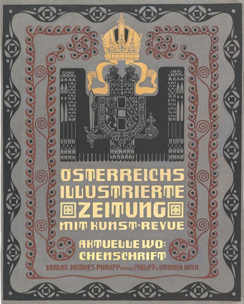 Design for the cover of the Austrian Illustrated Newspaper (Österreichs illustrierte Zeitung)