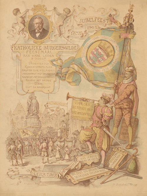 Menu on the occasion of the 25th anniversary of the Catholic Civilian Corporation
