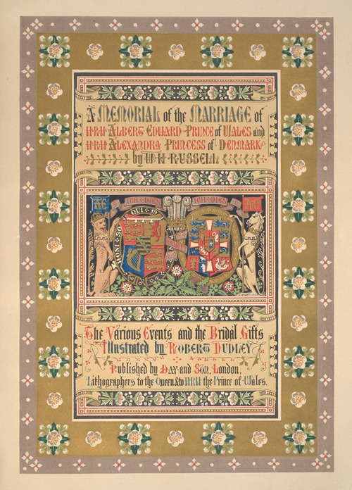 A Memorial of the Marriage of H.R.H. Albert Edward Prince of Wales and H.R.H. Alexandra, Princess of Denmark