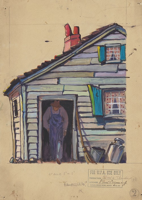 Blood and Thunder: Sketch no. 1 (House Exterior)