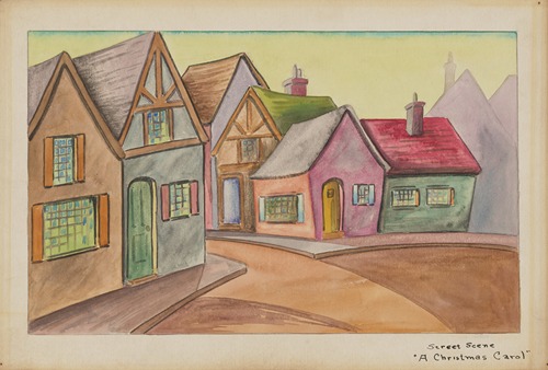 A Christmas Carol: Sketch no. 3, Street Scene